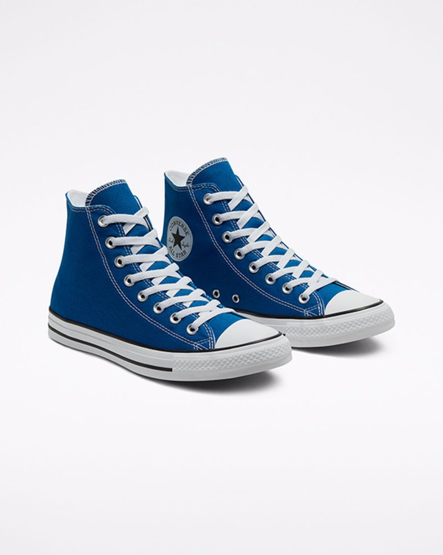 Tenisky Vysoke Converse Chuck Taylor All Star Klasické Damske Modre Biele | SK BSZXF5